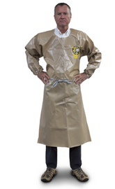 Kappler Zytron® 300 Long SIeeved Apron  Z3H847 Hazmat response, military operations, law enforcement drug response, chemical handling, petrochemical handling and maintenance. Sold by the case.