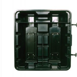 Dual SCBA Wall Case for wider harness ergonomic SCBA units