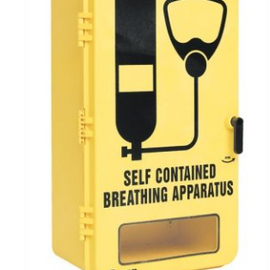 Single SCBA Wall Case Molded top shelf,