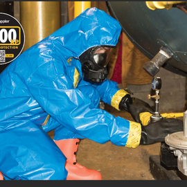 Kappler Zytron® 100 XP Coverall Z1B414XP Please choose size. Provide excellent physical strength and basic chemical resistance. Sold by the case, Qty 12 per case.