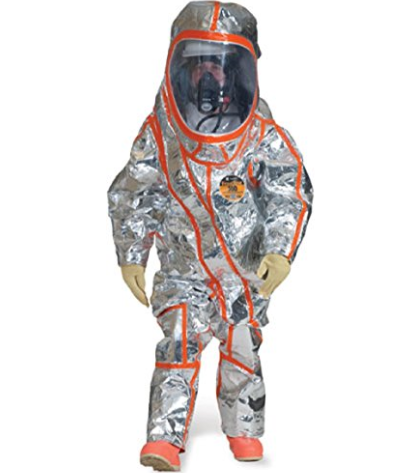 Kappler Frontline® 500 NFPA 1990 (1991) Certified Vapor Total Encapsulating Suit Front Entry F5H582-91 - Typical Applications: Hazmat response and chemical handling with potential for chemical flash-fire. Please choose size
