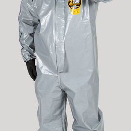 Kappler Zytron® 200 Coverall  Z2B414 Typical Applications: Chemical handling, petrochemical operations, hazardous material clean-up and remediation. Sold as a case, Qty 12 in a case.  Please choose size.