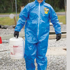 Kappler Zytron® 100 XP Coverall Z1S428XP sold by the case, 12 per case. Typical Applications: Acid handling, tank cleaning, petrochemical operations, agrichemical mixing/applications. Please choose size.