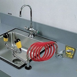 ENCON COUNTER MOUNT EYEWASH/  DRENCH HOSE DUAL STREAM