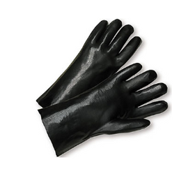 West Chester 10" PVC Dipped Glove with Interlock Liner and Smooth Finish - Price per dozen
