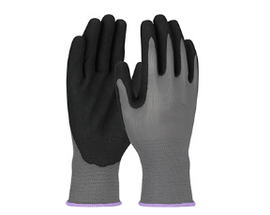 West Chester G-Tek GP Seamless Knit Polyester Glove with Nitrile Coated MicroSurface Grip on Palm & Fingers