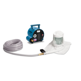 Allegro Two-Worker Single Bib Hood Breathing Air Respirator System, 50' Airline Hoses