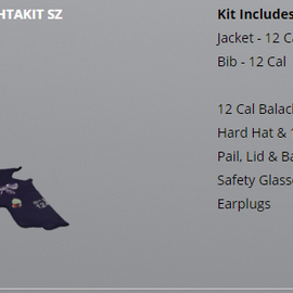 Arc Rated Safety "PPE in a Pail" 12 Cal Jacket & Bib Highly Transparent AMP Shield with Light Kit - please choose size