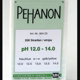 CTL Scientific PEHANON pH 12.0-14.0 - box of 200 strip  11 x 100 mm  - Hazardous : N