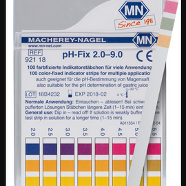CTL Scientific PH-FIX  2.0-9.0 - box of 100 strips (6 x 85 mm)  - Hazardous : N