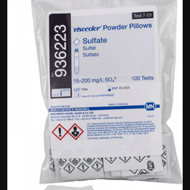 CTL Scientific  VISOCOLOR Powder Pillows Sulfate reagent set for photometric determination measuring range: 15 - 200 mg/L SO42- 100 determinations  no dangerous goods according transport regulations - pack of 100 powder pillows  - Hazardous : N