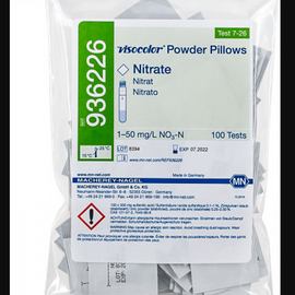 CTL Scientific  VISOCOLOR Powder Pillows Nitrate reagent set for photometric determination measuring range: 1.0 - 50 mg/L NO3-N 100 determinations - pack of 100 powder pillows  - Hazardous : N