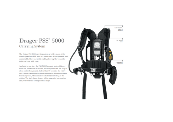 Draeger PSS 5000 SENTINEL 7000 NFPA Certified SCBA - Please call for configuration