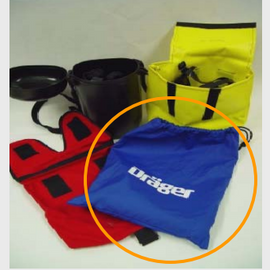 Draeger Blue Nylon Storage Bag