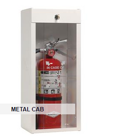 JL Industries Classic Series Metal Extinguisher Cabinet, 25 3/4"H x 9 1/2"W x 6 1/4"D