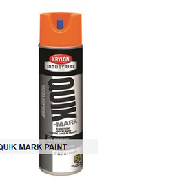 Krylon® Quik-Mark™ Inverted Marking Paint, Water Based, Fluorescent Caution Blue, 20 oz - 12 per case