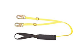 MSA Arcsafe® Shock-Absorbing Lanyard, Single Leg with Locking Snap Hooks