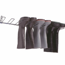 Rackem Safety Boot Rack, Dark Green, PVC Coated, Holds 4 Pairs