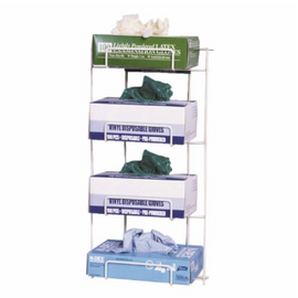 Rackem Safety Top Dispensing Exam Glove Rack, Holds 4 Boxes