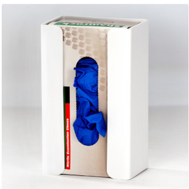 Rackem Safety 1-Box Top Loading Plastic Glove Dispenser, WHITE HEAVY-DUTY PLASTIC