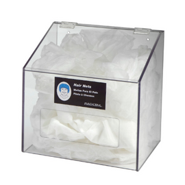 Rackem Safety Hair Net/Beard Cover/Shoe Cover / Arm Sleeve Dispenser (With Hole in Front) - 1 Compartment