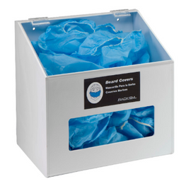 Rackem Safety Hair Net/Beard Cover/Shoe Cover/Arm Sleeve Dispenser  (With Hole in Front)  - 1 Compartment with clear lid
