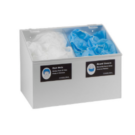 Rackem Safety Hair Net/Beard Cover/Shoe Cover/Arm Sleeve - 2 Compartment Dispenser