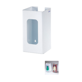 Rackem Safety 1-Box Top Loading Plastic Glove Dispenser, WHITE HEAVY-DUTY PLASTIC, table or wall mount for easy access, 10.25""H x 5.25"W x 5.25" D