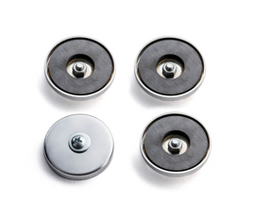 Rackem Safety 4 pcs of-50-60lb pull test magnet with screw, bolts & washers (Can add to any racks or baskets  for mounting)