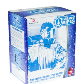 Radians 100 Count Respirator Wipes - Choose Regular or Alcohol Free -