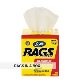 Scott® Rags In A Box, 300 per box - 8 Boxes