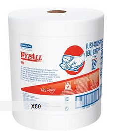 WypAll* X80 Towels, Jumbo Roll, Red, 475 per roll