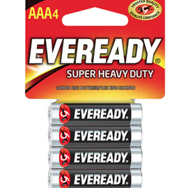 Eveready® Super Heavy Duty Batteries AAA - 4 per Pkg