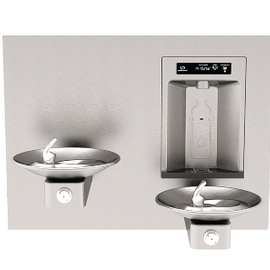 Haws RIVIVE™ Hydration Station™ Recessed Bottle Filler with HI-LO Fountains - Requires Rear Access to Unit