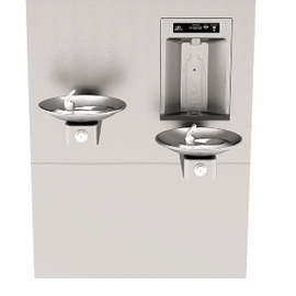 Haws RIVIVE™ Hydration Station™ Recessed Bottle Filler with HI-LO Fountains