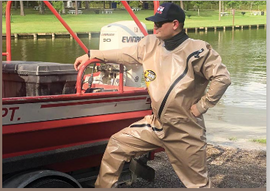 Kappler Zytron® 300 Wade/Rescue Suit.  Z3H448 Now there is a chemical suit alternative for water-based response.  Tested against more than 200 chemicals, the Zytron® 300 Wade/Rescue Suit is designed for the purpose.