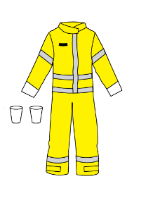 Kappler DuraChem® 200 NFPA 1990 (1992) and NFPA 2112 D2H440-9212 CP Proven Multi-Purpose Protection. Certified Coverall with Attached CP Cuff Option on Jacket Sleeves. Please choose Size and Color.