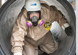 Kappler Zytron® 300 NFPA 1990 (1992) Certified Splash Protective Coverall. Z3H428-92 Hazmat response, military operations, law enforcement drug response, chemical handling, petrochemical handling and maintenance. Sold by the case.