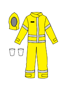 Kappler DuraChem® 200 NFPA 1990 (1992) and NFPA 2112 Certified Coverall D2H443-9212,Breathable, NFPA-Certified Hi-Vis FR Apparel With Proven Multi-Purpose Protection Attachable Hood, Glove Cone Inserts.  Please choose Size and Color.