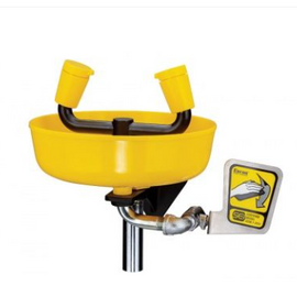 Wall Mount Eye/Facewash Yello-Bowl®, 3.2 gpm ABS Eyewash Heads