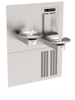 Haws® RIVIVE Hydration Station™ Chilled Recessed Bottle Filler with HI-LO Fountains