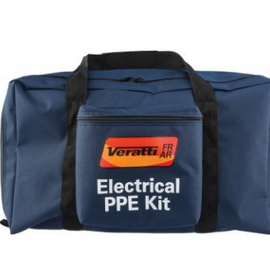 Veratti® FR AR™ Kit, Small, 40 cal, CAT 4, Navy, Short Coat, Bib Overall, Switchgear Hood, AFR Spectacles, Kit Bag