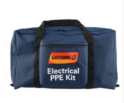 Veratti® FR AR™ Kit, Small, 40 cal, CAT 4, Navy, Short Coat, Bib Overall, Switchgear Hood, AFR Spectacles, Kit Bag