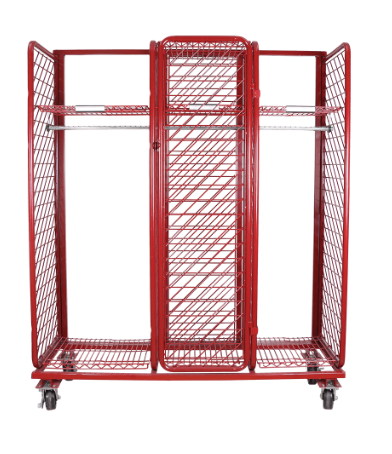 Single Sided Mobile Red Rack- Many options