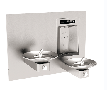 Haws RIVIVE™ Hydration Station™ Recessed Bottle Filler with HI-LO Fountains - Requires Rear Access to Unit