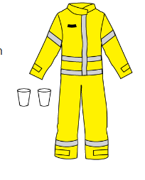 Kappler DuraChem® 200 NFPA 1990 (1992) and NFPA 2112 Certified Coverall. Certified Hi-Vis FR Apparel With Proven Multi-Purpose Protection. D2H440-9212 Please choose Size and Color.