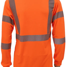 Birdseye Mesh Short & Long Sleeve T-Shirt With Segmented Reflective Tapes - ANSI Class 3 High-Vis