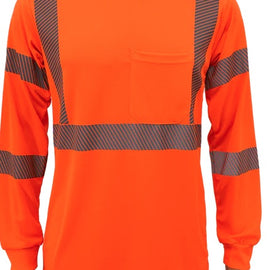 Birdseye Mesh Short & Long Sleeve T-Shirt With Segmented Reflective Tapes - ANSI Class 3 High-Vis