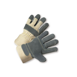 West Chester PIP Premium Split Cowhide Leather Double Palm Gloves - with Kevlar Thread - price per dozen