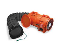 Allegro 12" Axial Explosion-Proof (EX) Plastic Blower with Canister & 25' Ducting